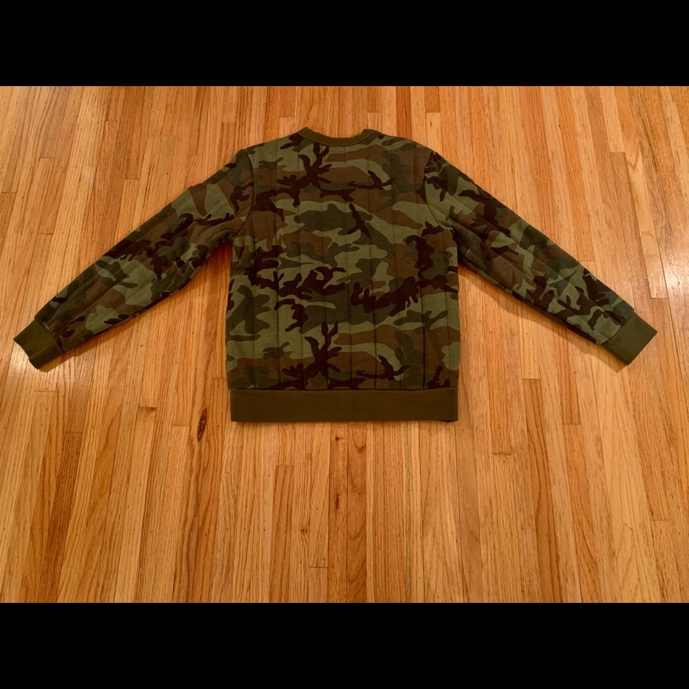 Stussy camouflage quilted sweatshirt, men’s small